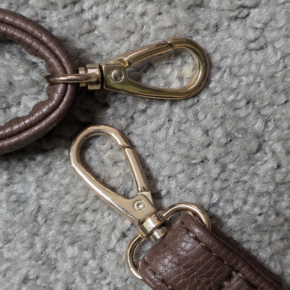 Adjustable Purse Strap - Brown with Gold Color Accents - Picture 2 of 7